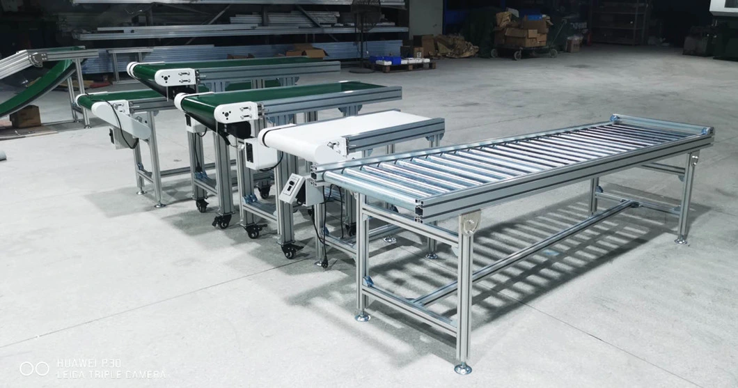 Food Grade Conveyor Belts Index Flat Finished Product Customize Stainless Steel for Food Package Bags Belt Conveyor Manufacturer