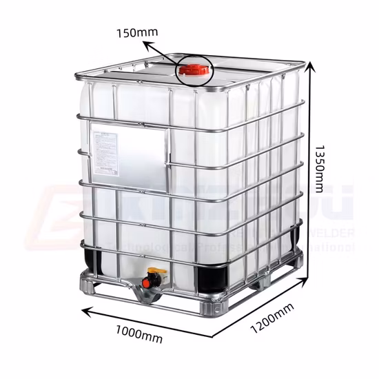 HDPE-Tank, Kunststofftank, IBC-Tank, Wassertank für die Lagerung und den Transport von Wasser und Chemikalien