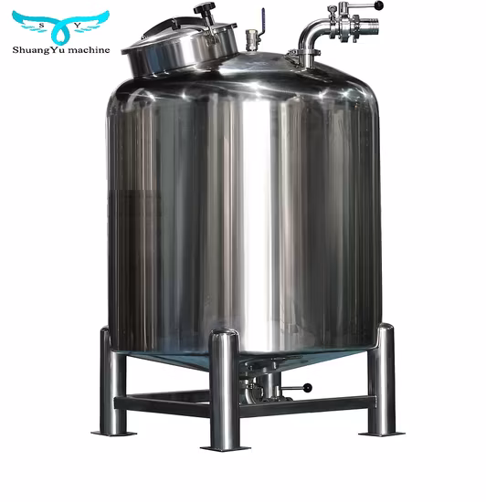Bester Preis Edelstahltank Sanitärmantel-Lagertank für Honig, Milch, Öl, chemische Flüssigkeiten, Lagertank, Reaktor, Rührer, Rührwerk, Mischtank, Mischtank