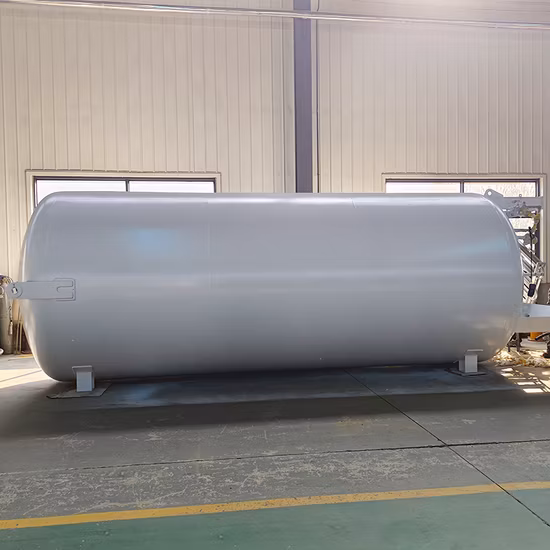 China ISO LPG 200 m3 Kryobehälter Druckflüssigkeitssamengefäß Zylinderhersteller Simbabwe Fas Transport Gasspeicher Skid Stickstofftank zum Verkauf 50 % Rabatt